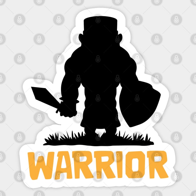 Warrior 1 Sticker by Marshallpro